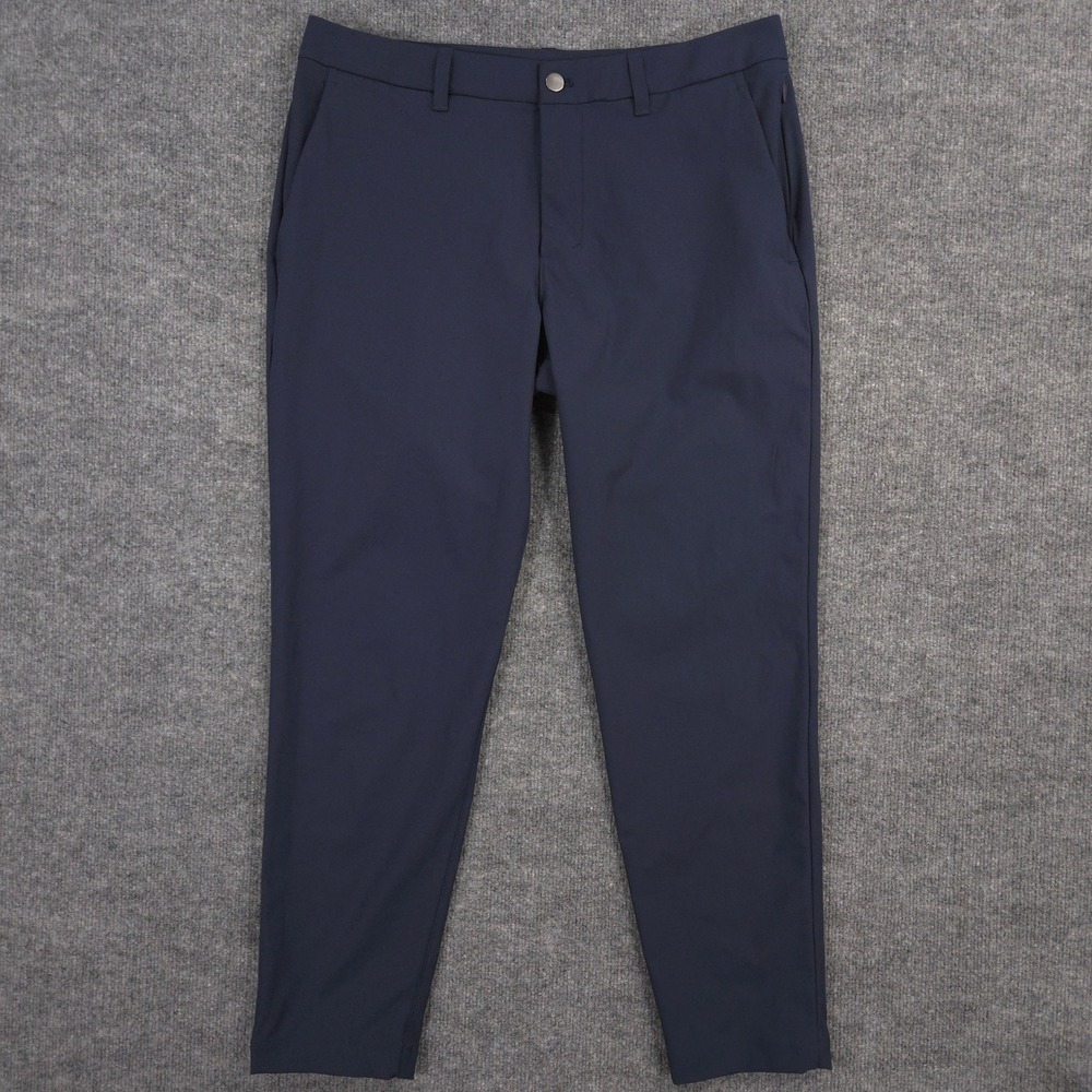 Lululemon ABC Trouser Pants Mens 33X28 Navy Slim Fit Chino Performance Golf